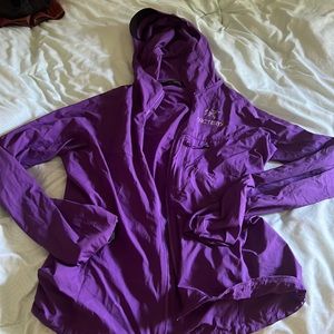 Purple arcteryx hoodie!